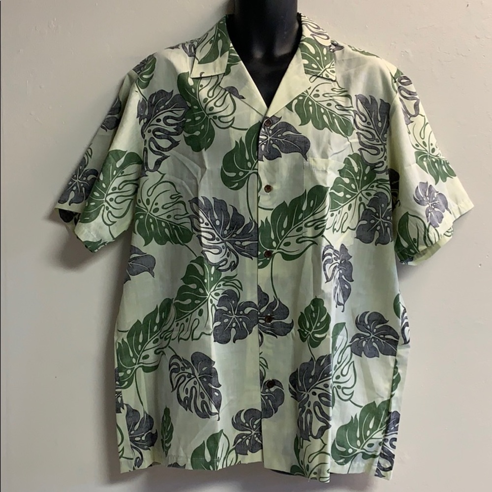 Mens vintage Hawaiian Nui Nalu brand USA XL green
